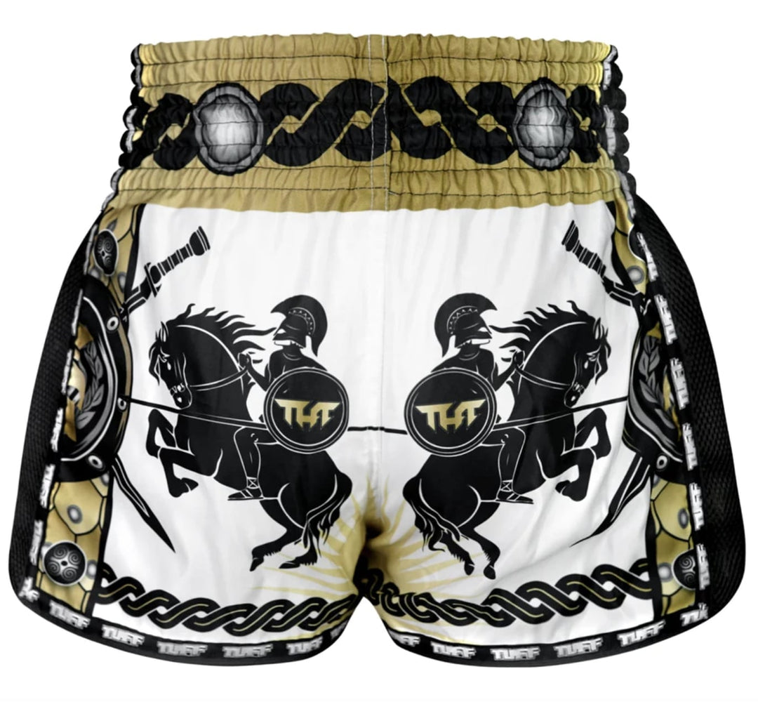Shorts de Muay Thai Tuff New Retro Golden Gladiator