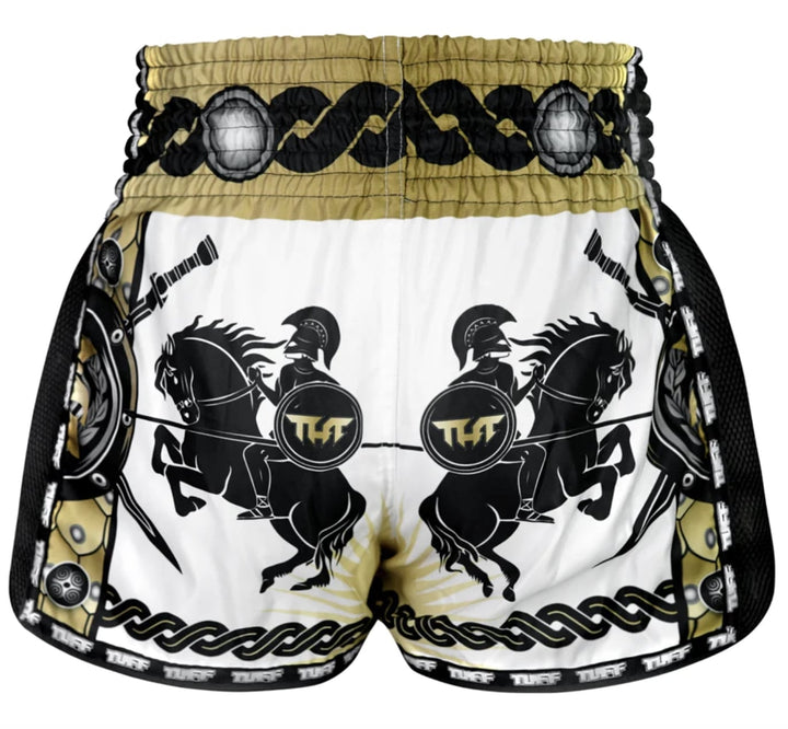 Shorts de Muay Thai Tuff New Retro Golden Gladiator