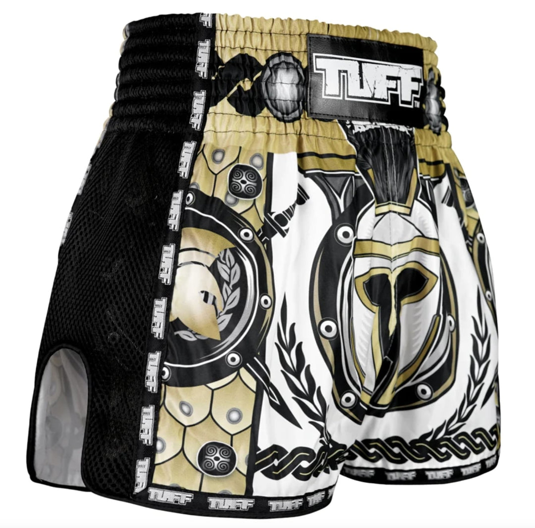 Shorts de Muay Thai Tuff New Retro Golden Gladiator