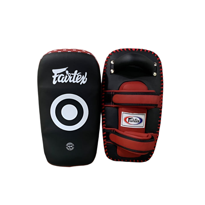 Kicking Pads de Muay Thai Fairtex KPLC5 Negro - 100% Microfibra - Tamaño Standard