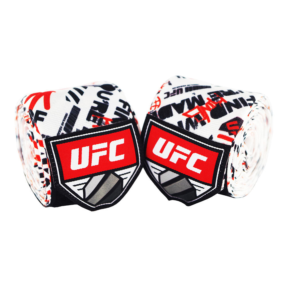 Vendas de Boxeo UFC Rojo/Blanco- 4.5 metros - Algodon/Nylon/Poliester