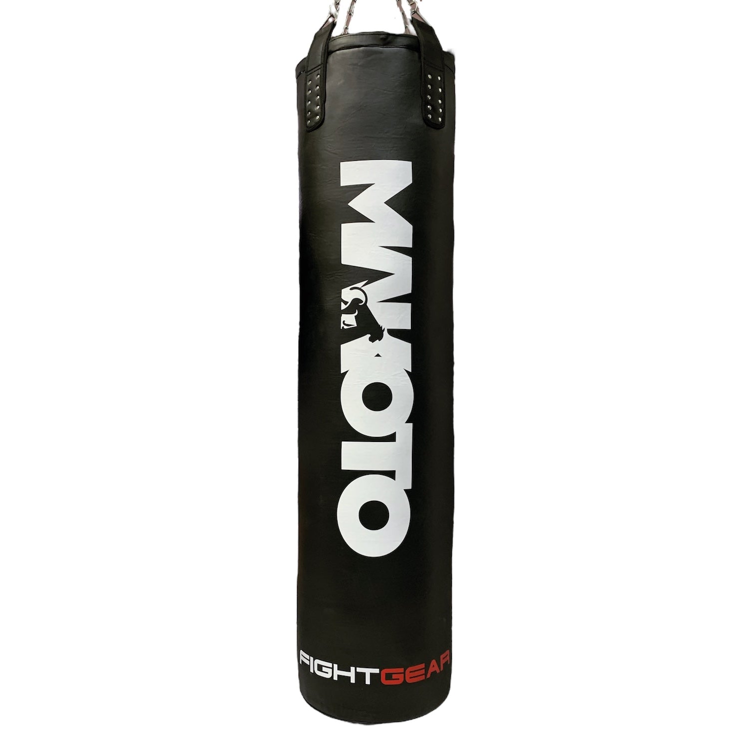 Saco de boxeo Makoto Banano 1.8m Pro Negro-  100% Poliuretano Premium- Sin Relleno