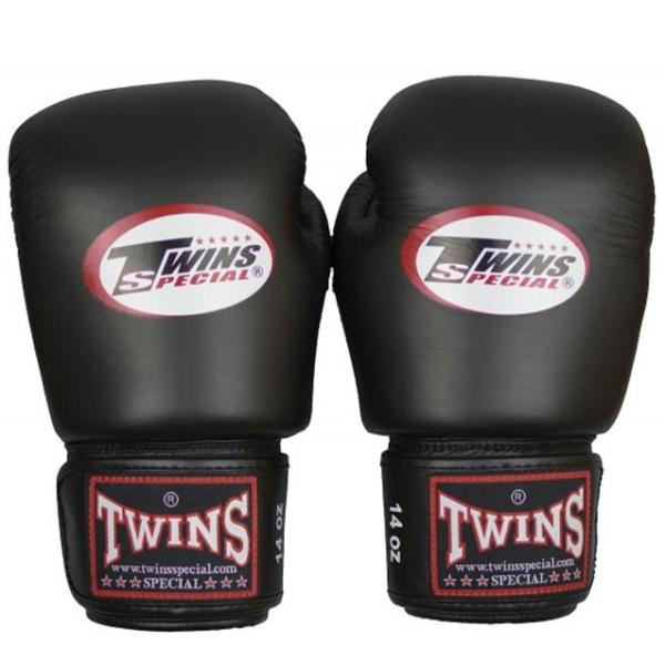 Guantes Twins Special Muay Thai - Boxeo - Negro -100% Cuero - MMA Store Peru