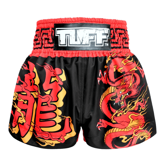Shorts de Muay Thai Tuff Red Dragon