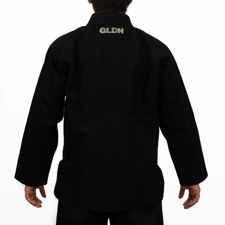 Kimono de Jiujitsu Golden Heavy Negro/Plata - 100% Algodón
