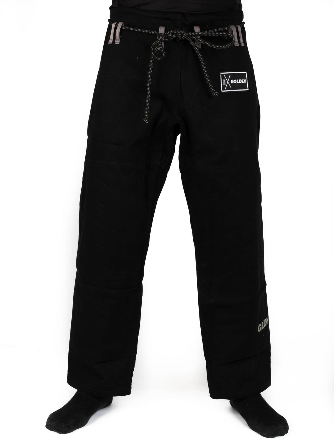 Kimono de Jiujitsu Golden Heavy Negro/Plata - 100% Algodón