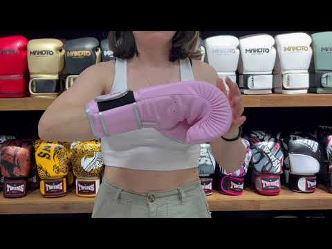 Guantes de Boxeo Makoto Basic Rosado/Plata - 100% Poliuretano