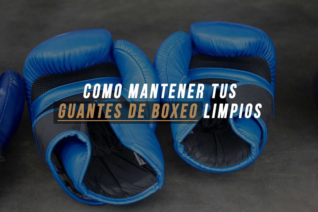 como limpiar tus guantes de boxeo