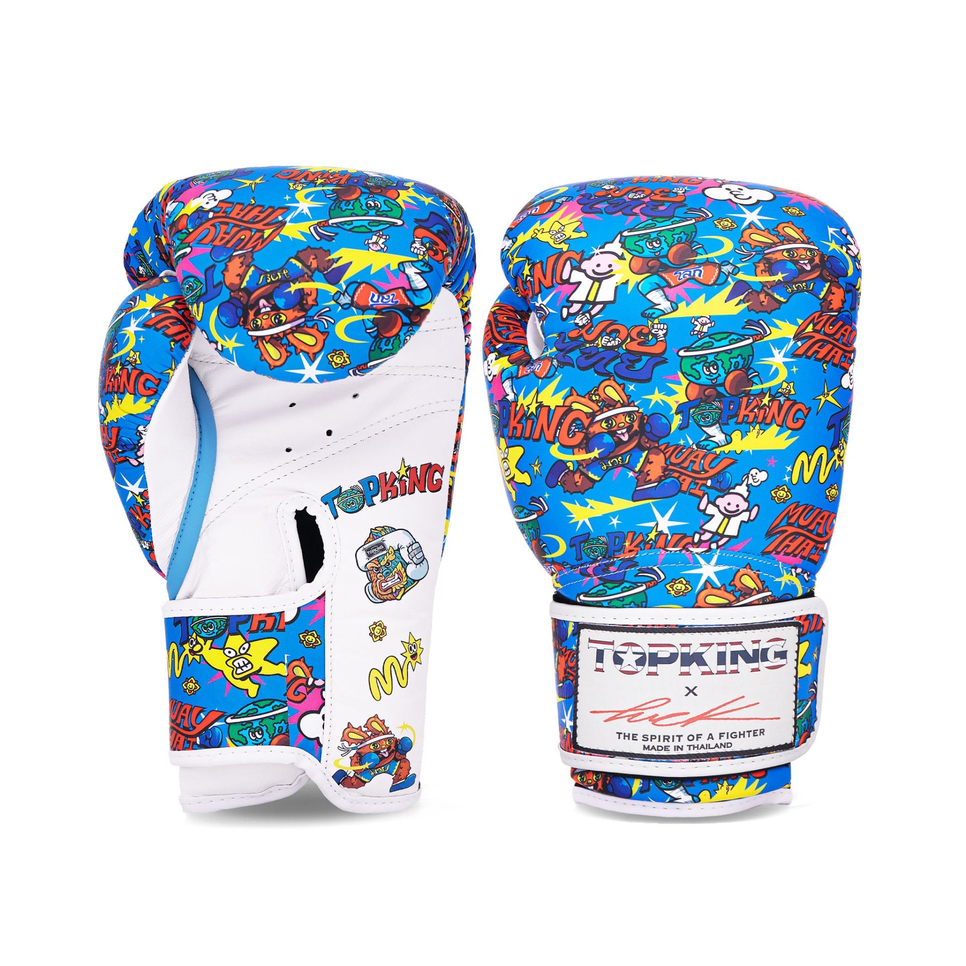 Guantes de Boxeo Top King X Puck - 100% Cuero