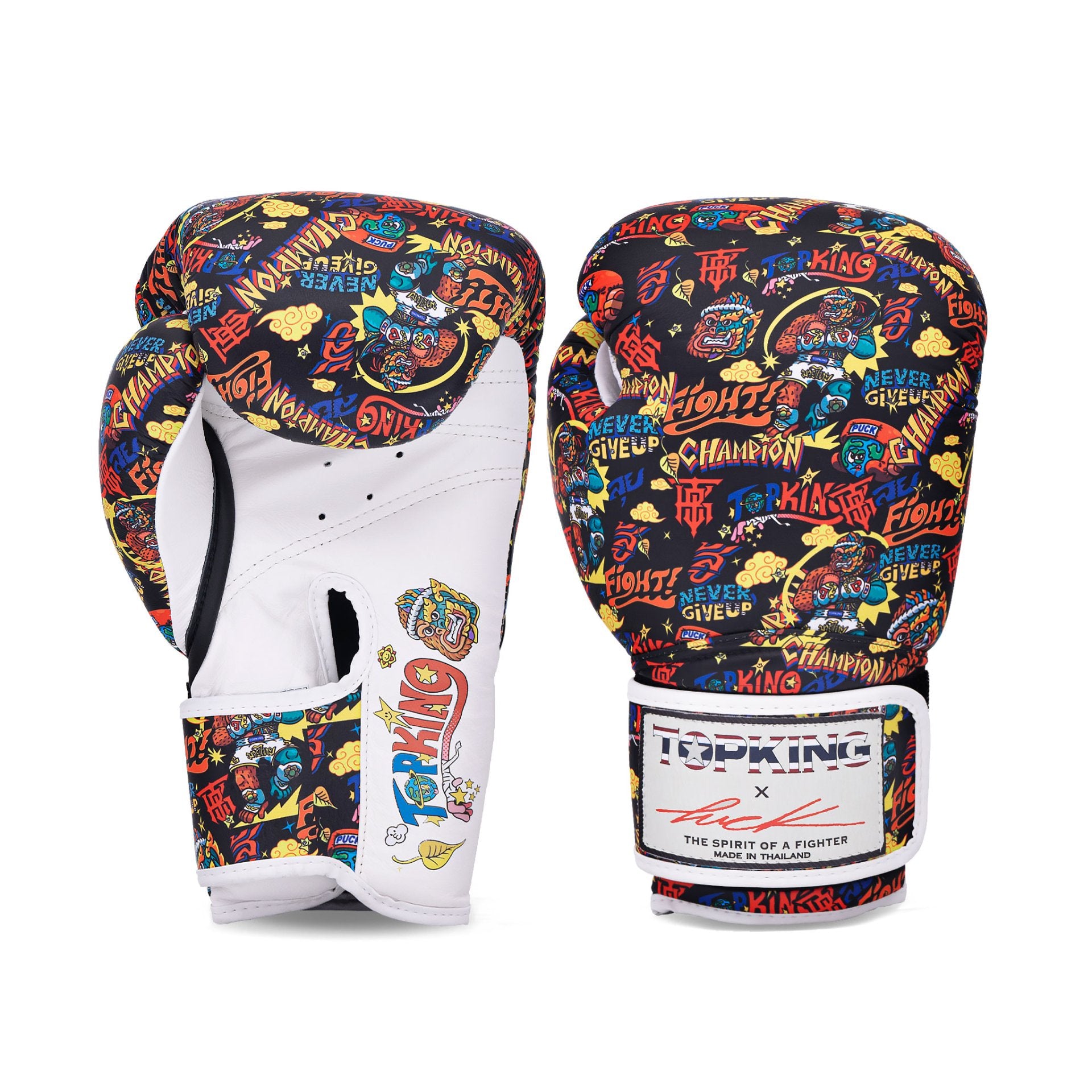 Guantes de Boxeo Top King X Puck - 100% Cuero