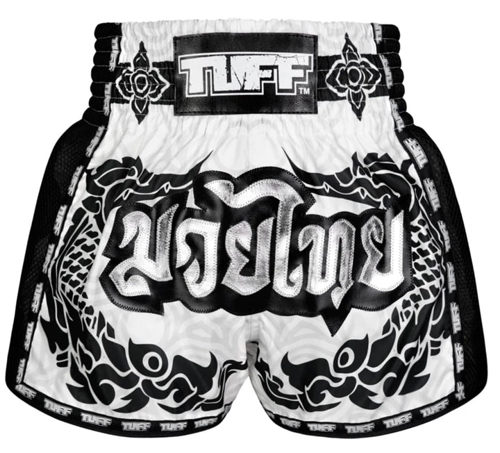 Shorts de Muay Thai Tuff New Retro The Great Hongsa Blanco