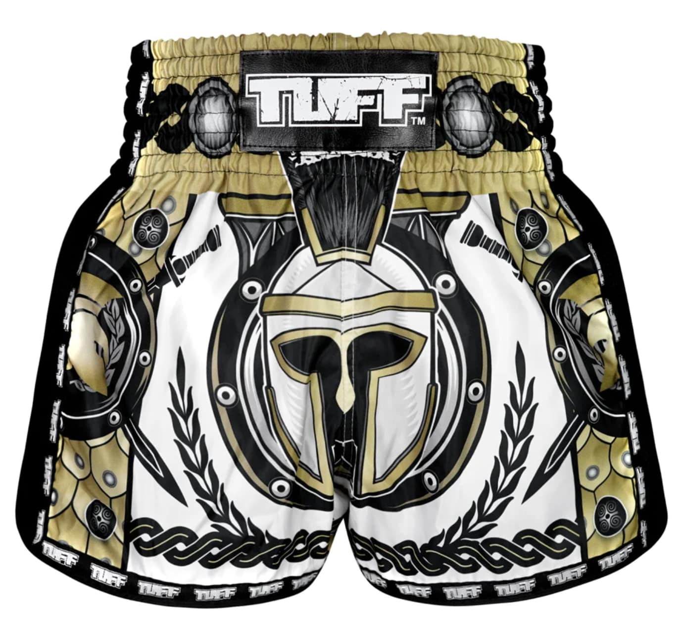 Shorts de Muay Thai Tuff New Retro Golden Gladiator