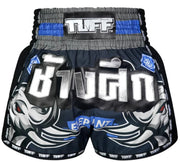 Shorts de Muay Thai Tuff New Retro War Elephant Azul