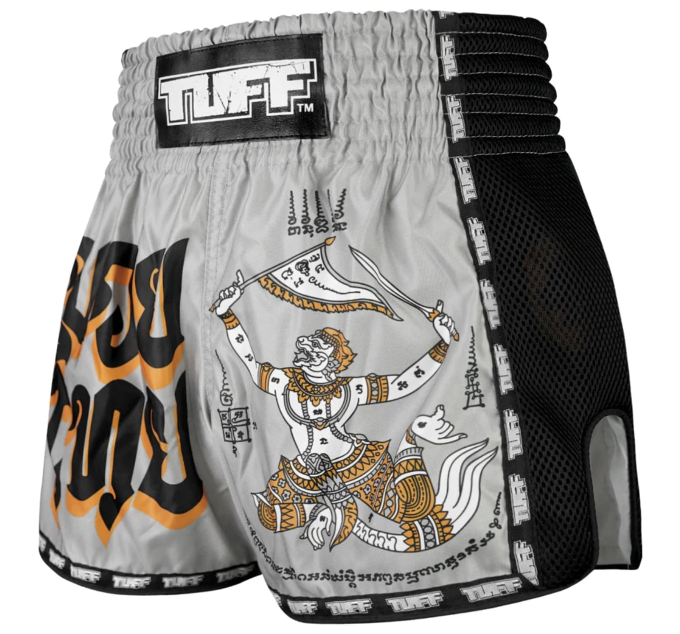 Shorts de Muay Thai Tuff New Retro Hanuman Yantra with War Flag