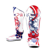 Canilleras de Muay Thai Twins Special Yant FSGL10-67 - 100% Cuero