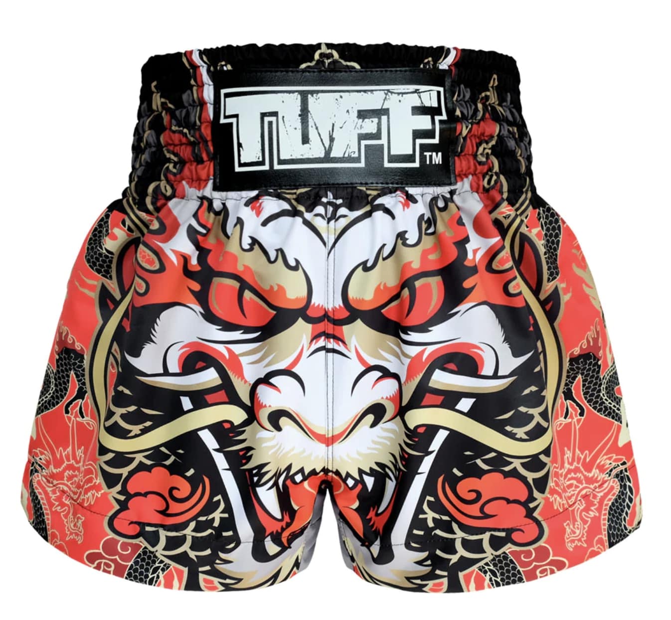 Shorts de Muay Thai Tuff Dragon King Rojo