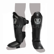 Canilleras de Muay Thai Top King Pro  - 100% Cuero Genuino