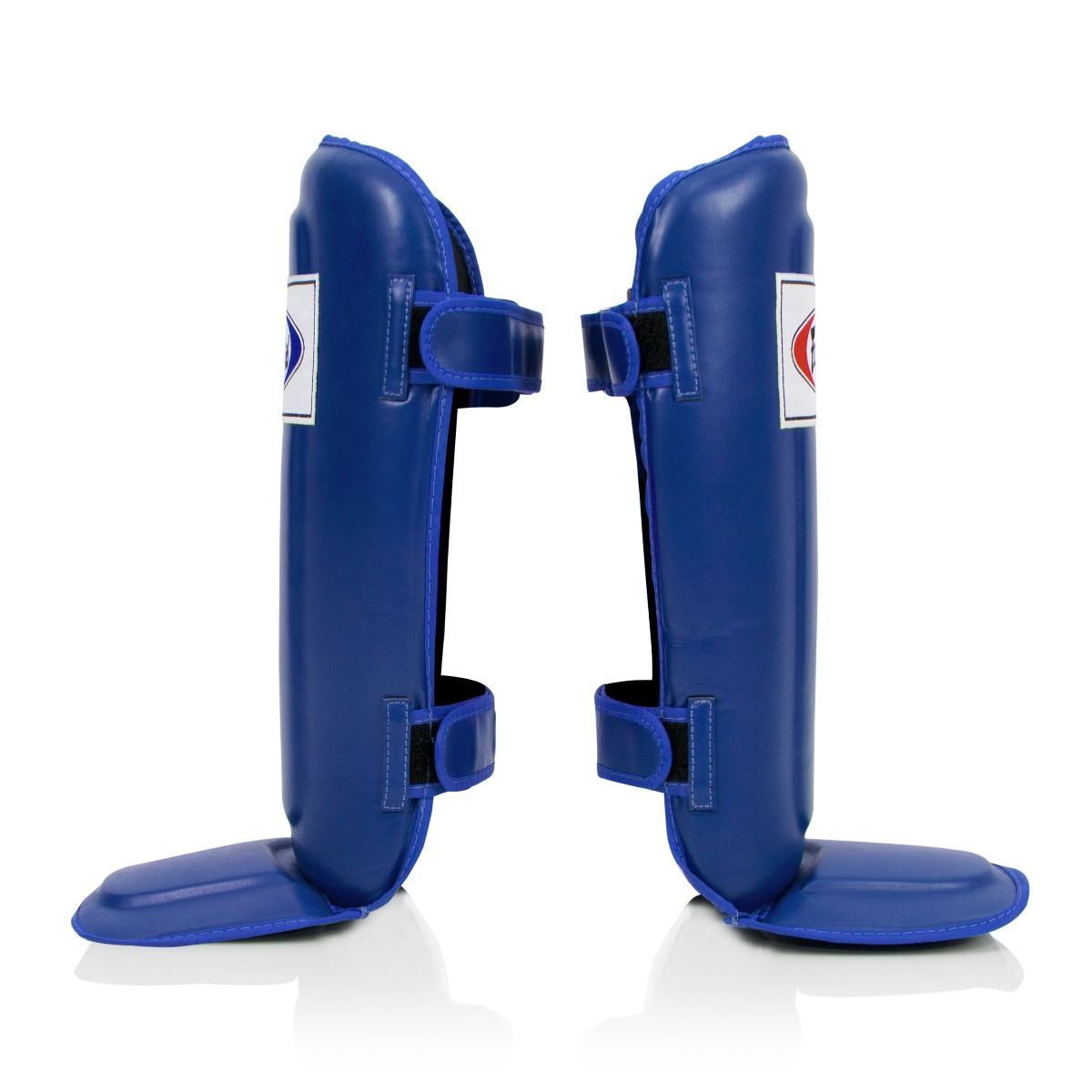 Canilleras de Muay Thai Fairtex SP3 Doble Azul - 100% Syntek