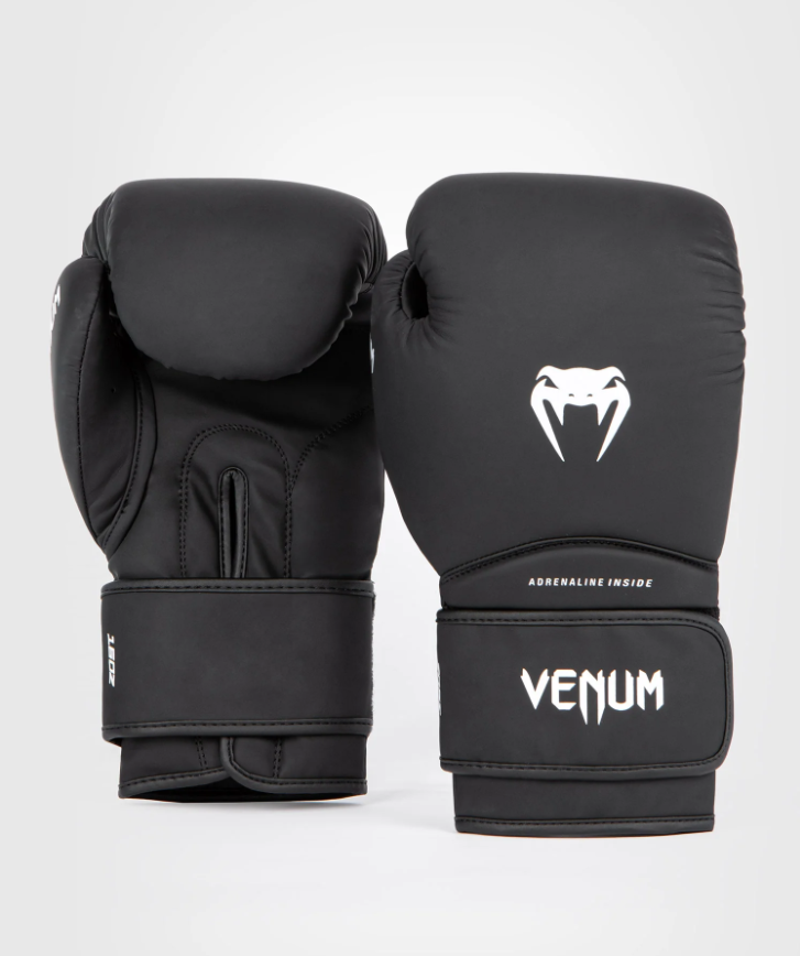 Guantes de Boxeo Venum Contender 1.5 Negro/Blanco - 100% Poliuretano