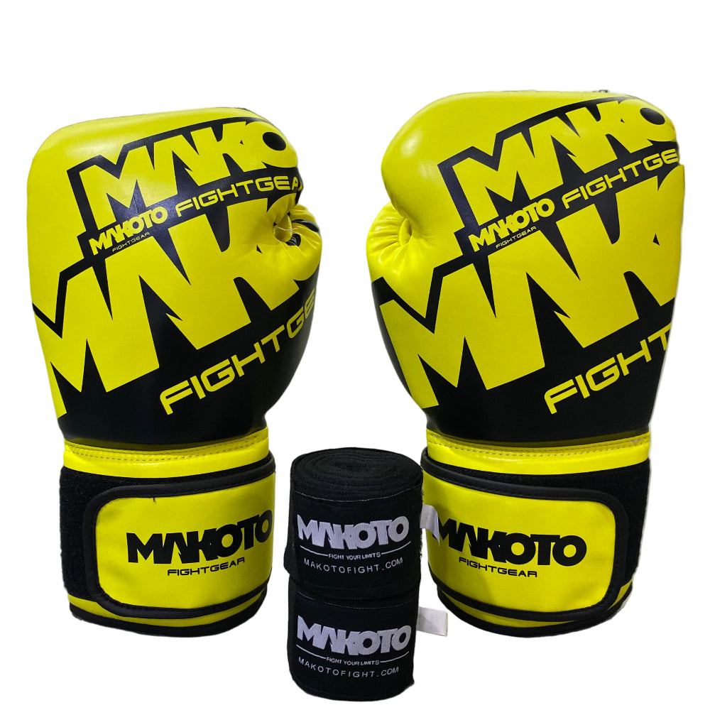 Combo: Guantes Makoto M1 12oz + Vendas Makoto