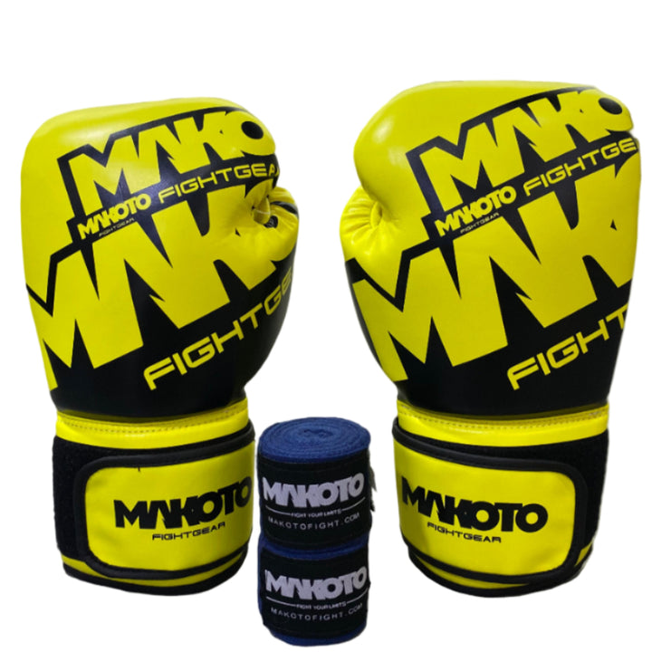 Combo: Guantes Makoto M1 12oz + Vendas Makoto