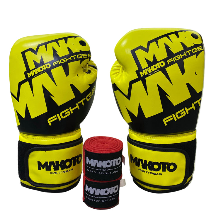 Combo: Guantes Makoto M1 12oz + Vendas Makoto