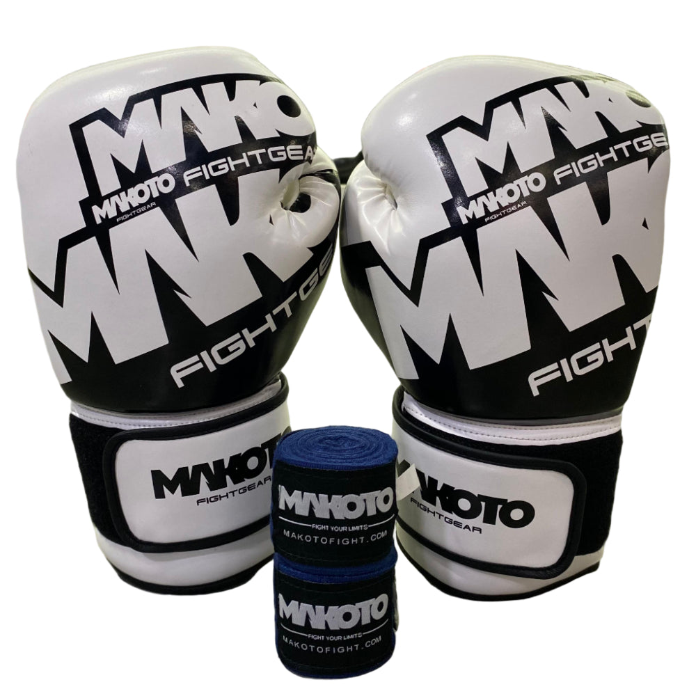 Combo: Guantes Makoto M1 12oz + Vendas Makoto