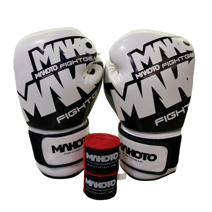 Combo: Guantes Makoto M1 12oz + Vendas Makoto