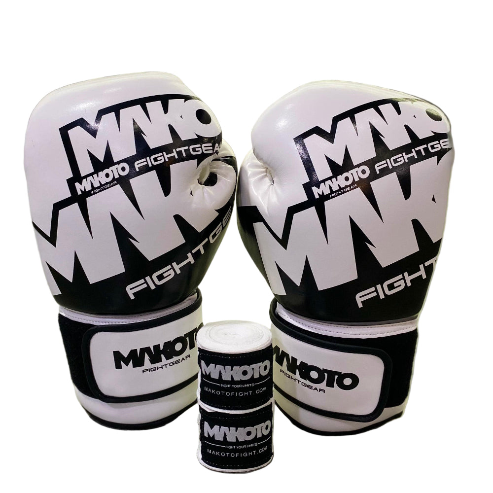 Combo: Guantes Makoto M1 12oz + Vendas Makoto