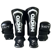 Combo Makoto MMA Sparring:  Guantes Makoto MMA Sparring + Canilleras Makoto M1