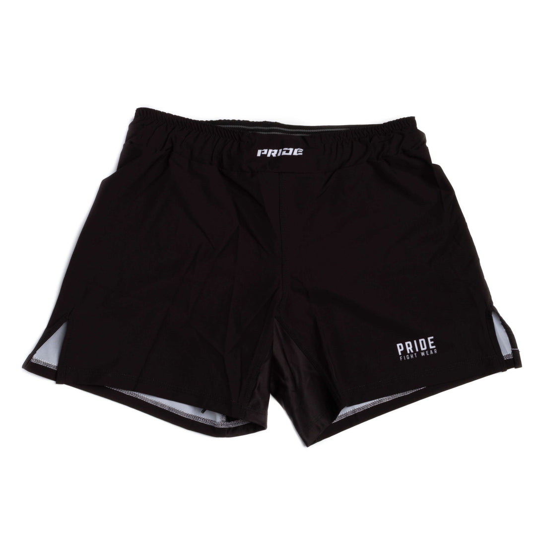 Short Pride Light Essential Mujer Negro para Muay Thai, Kickboxing, MMA.