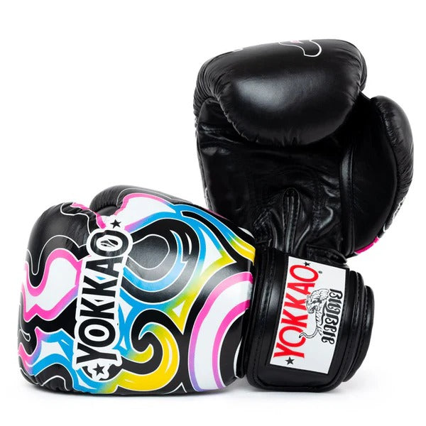 Guantes de Boxeo Yokkao Flames  - 100% Cuero