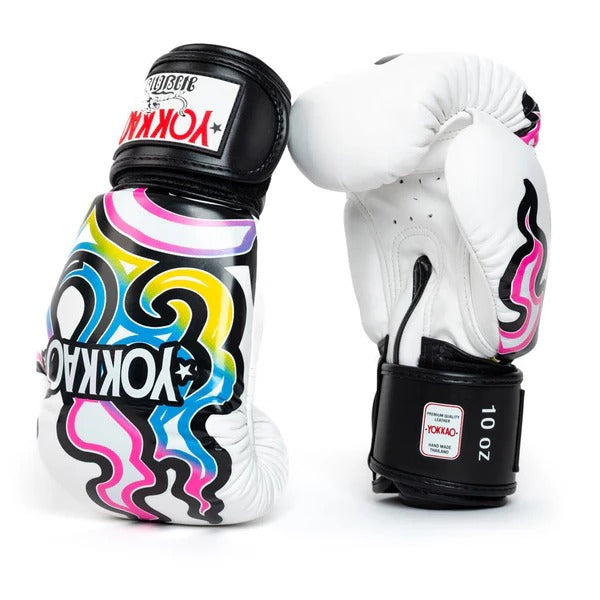 Guantes de Boxeo Yokkao Flames  - 100% Cuero