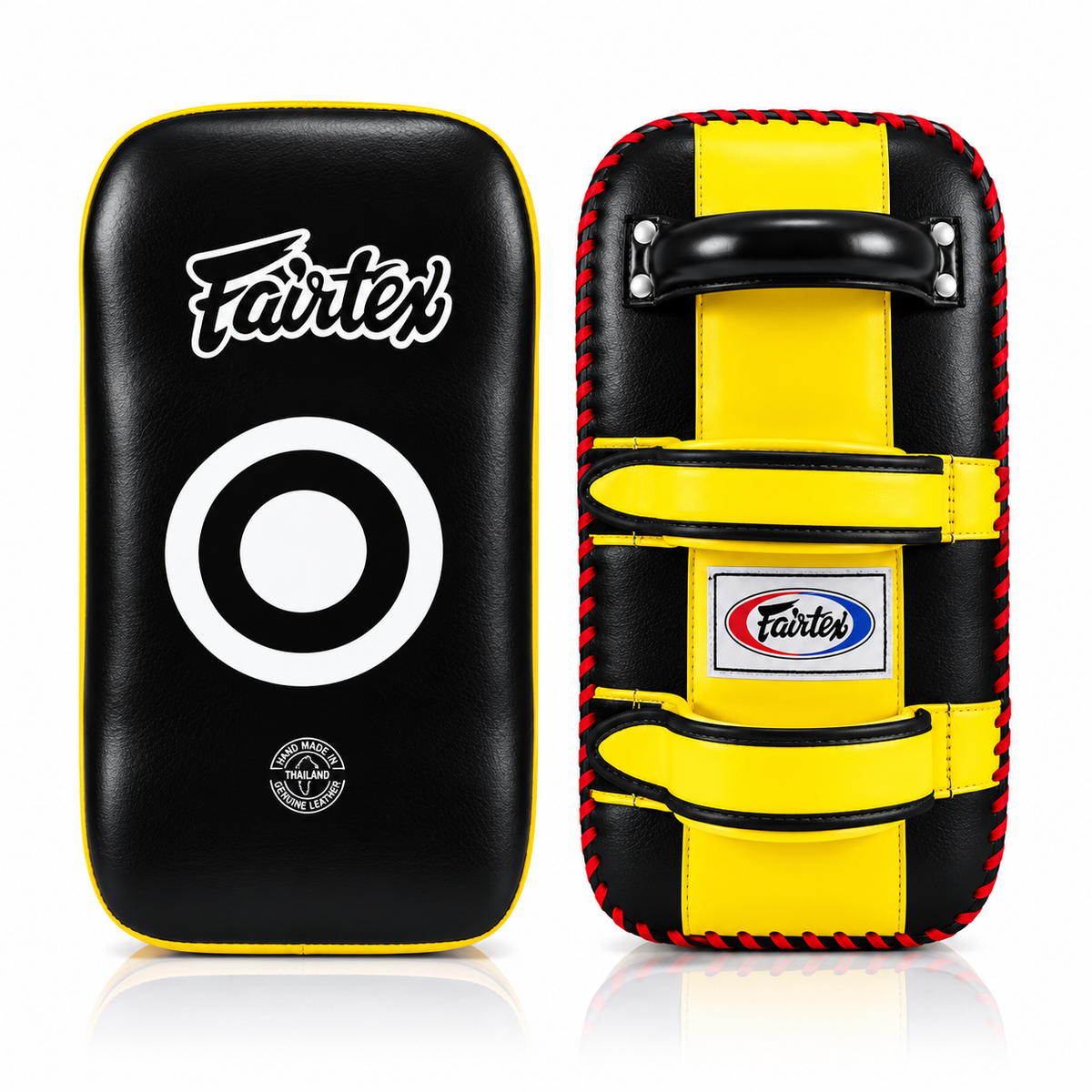Kicking Pads de Muay Thai Fairtex KPLC2 - 100% Cuero - Tamaño Standard
