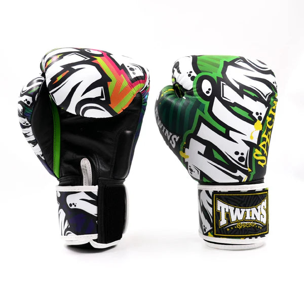 Guantes de boxeo Twins Special Grafiti FBGVL4-68 - 100% Cuero