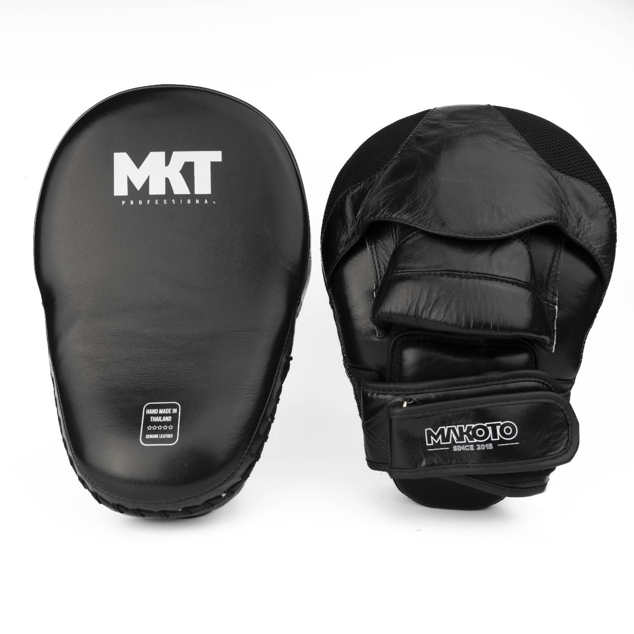 Guanteletas Makoto Angular Negro - 100% Cuero