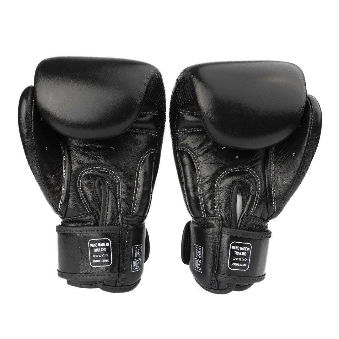 Guantes de Boxeo Makoto Elite Negro - 100% Cuero