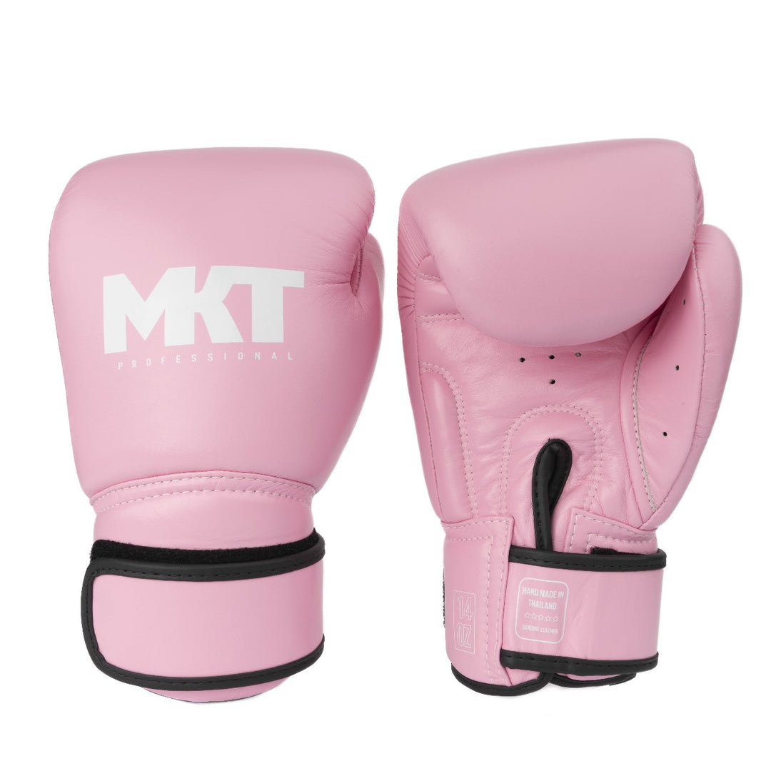 Guantes de Boxeo Makoto Elite Rosado - 100% Cuero