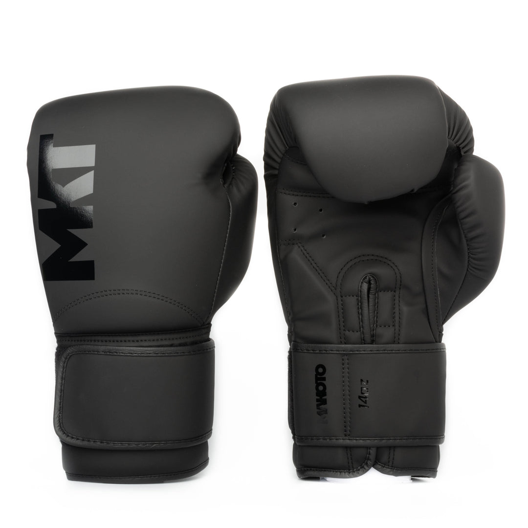 Guantes de Boxeo Makoto M2 Mate Negro- 100% Poliuretano