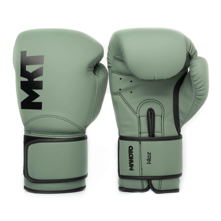 Guantes de Boxeo Makoto M2 Mate Verde - 100% Poliuretano