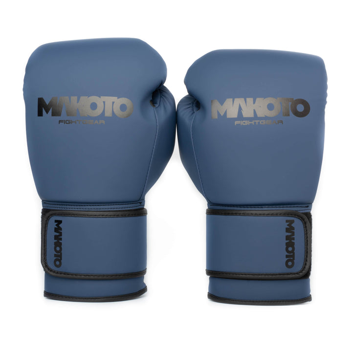 Guantes de Boxeo Makoto Basic Mate Azul - 100% Poliuretano