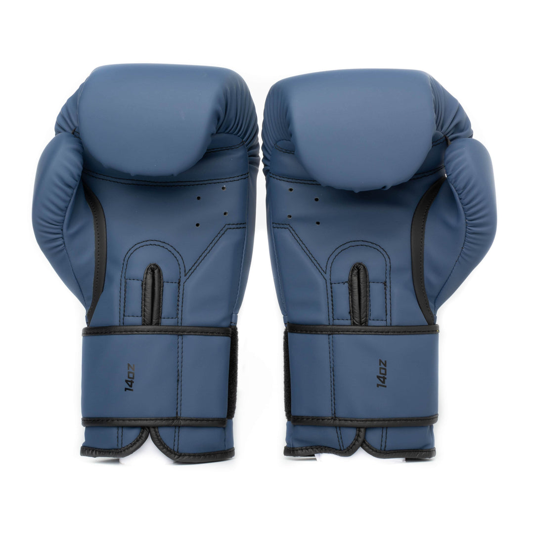 Guantes de Boxeo Makoto Basic Mate Azul - 100% Poliuretano