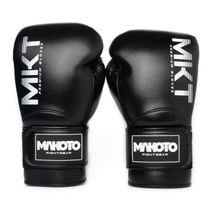 Guantes de Boxeo Makoto Pro Negro - 100% Microfibra Premium