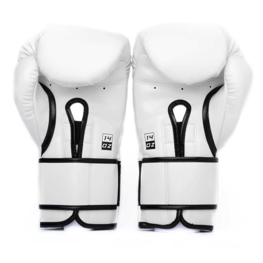 Guantes de Boxeo Makoto Pro Blanco - 100% Microfibra Premium