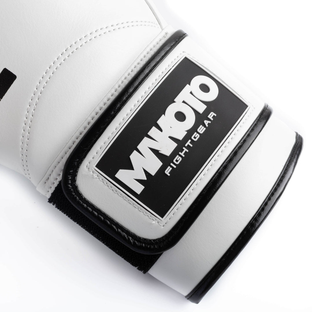 Guantes de Boxeo Makoto Pro Blanco - 100% Microfibra Premium