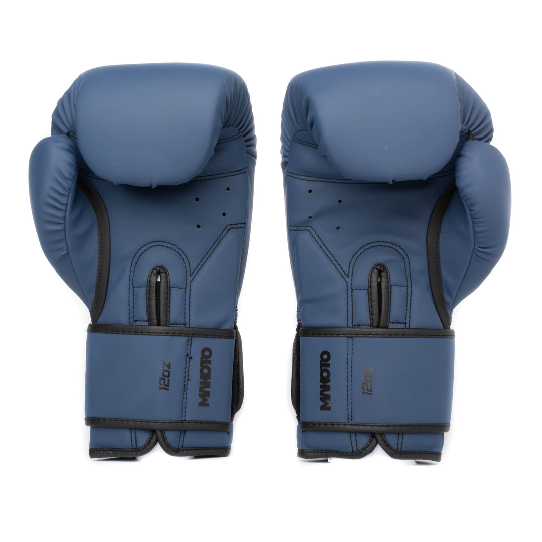 Guantes de Boxeo Makoto M2 Mate Azul - 100% Poliuretano