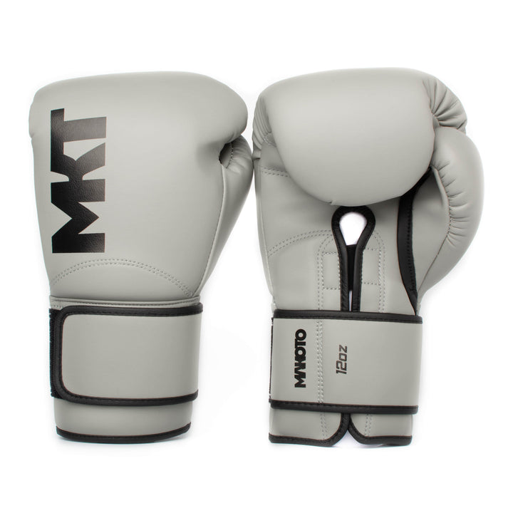 Guantes de Boxeo Makoto M2 Mate Gris -  Microfibra Premium