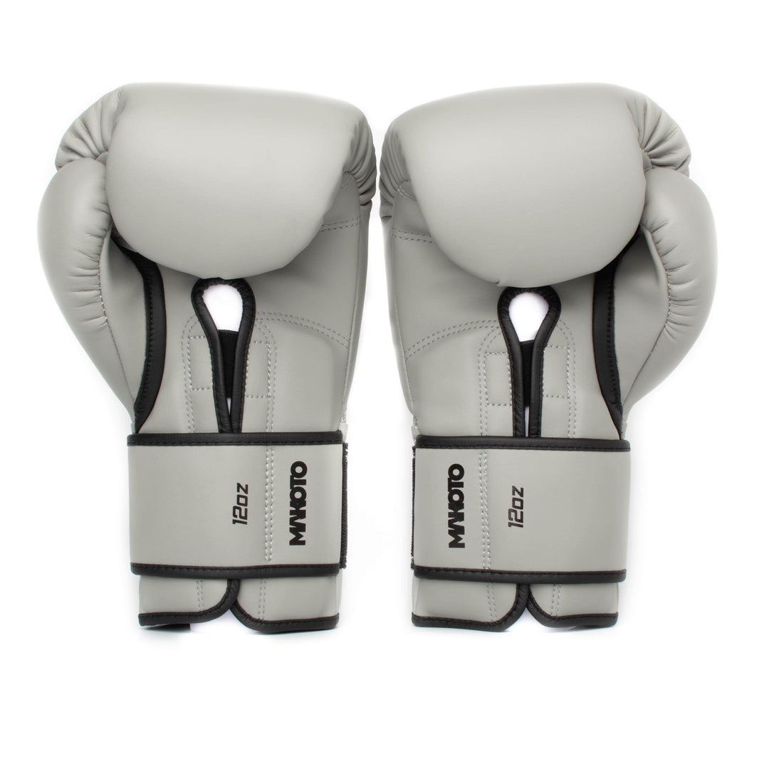 Guantes de Boxeo Makoto M2 Mate Gris -  Microfibra Premium