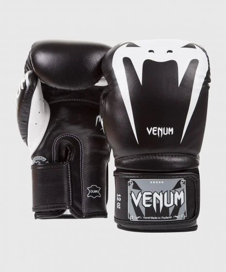 Guantes de Boxeo Venum Giant 3.0 Negro/Blanco - 100% Cuero Nappa