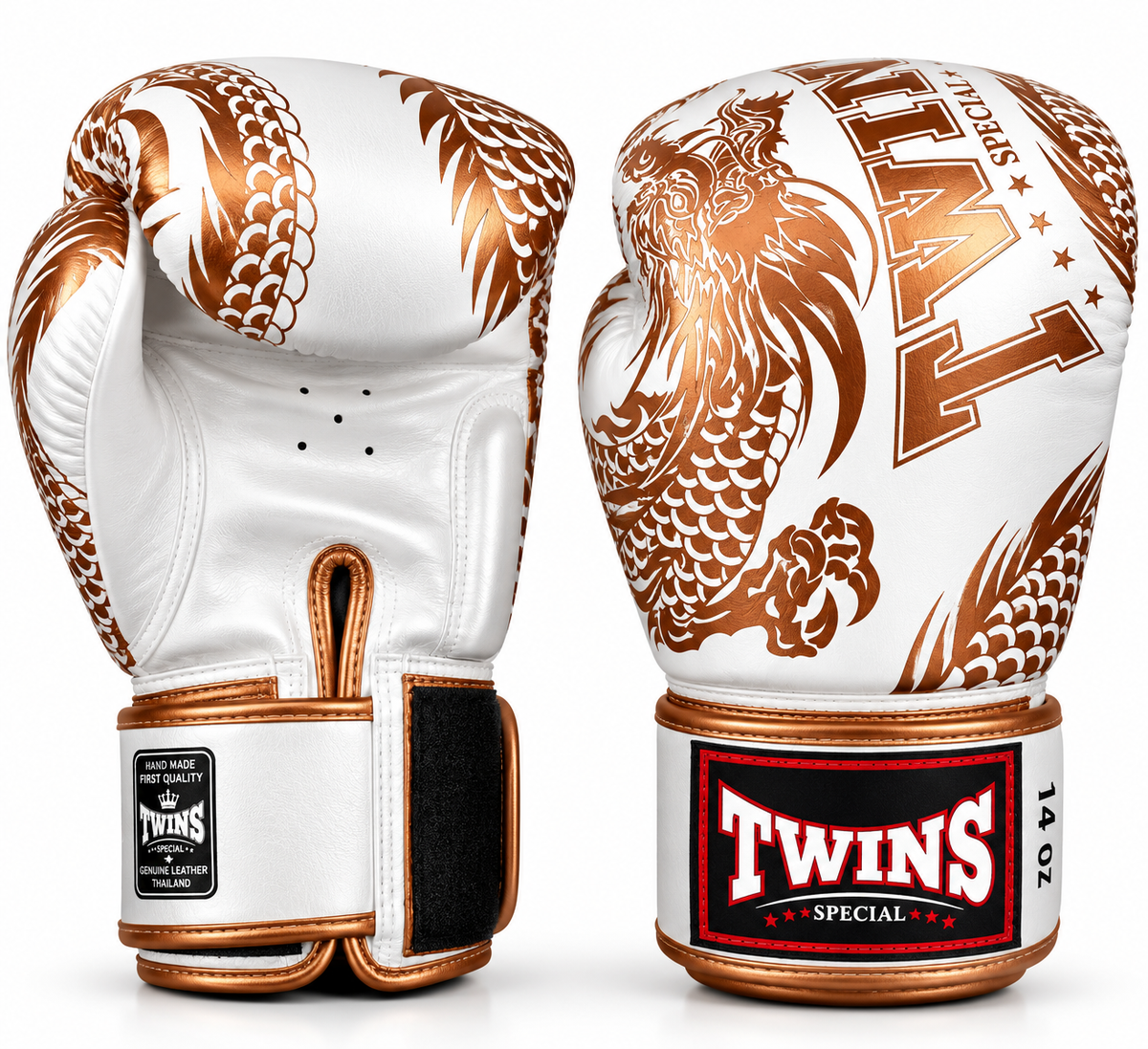 Guantes de Boxeo Twins Special Dragon 49 FBGVL4-49 - 100% Cuero